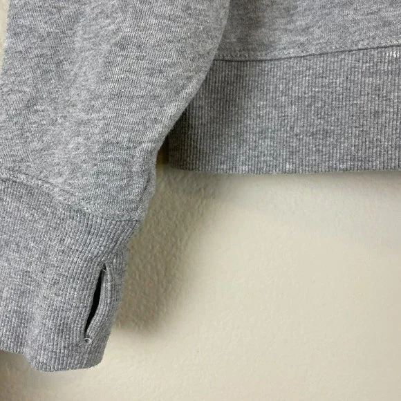 Calvin Klein Performance Hoodie Womens Size Small Cropped Light Wash Gray Hooded - Picture 6 of 12
